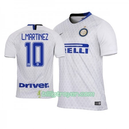 Billige Fotballdrakter Inter Milan Lautaro Martinez 10 Bortedraktsett 2018/19 Kortermet